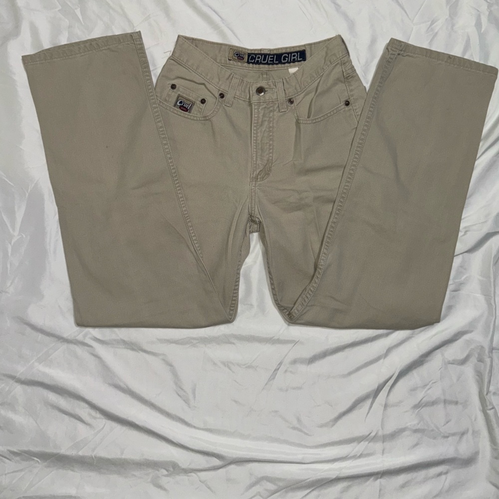 Cruel Girl Tan Jeans 26